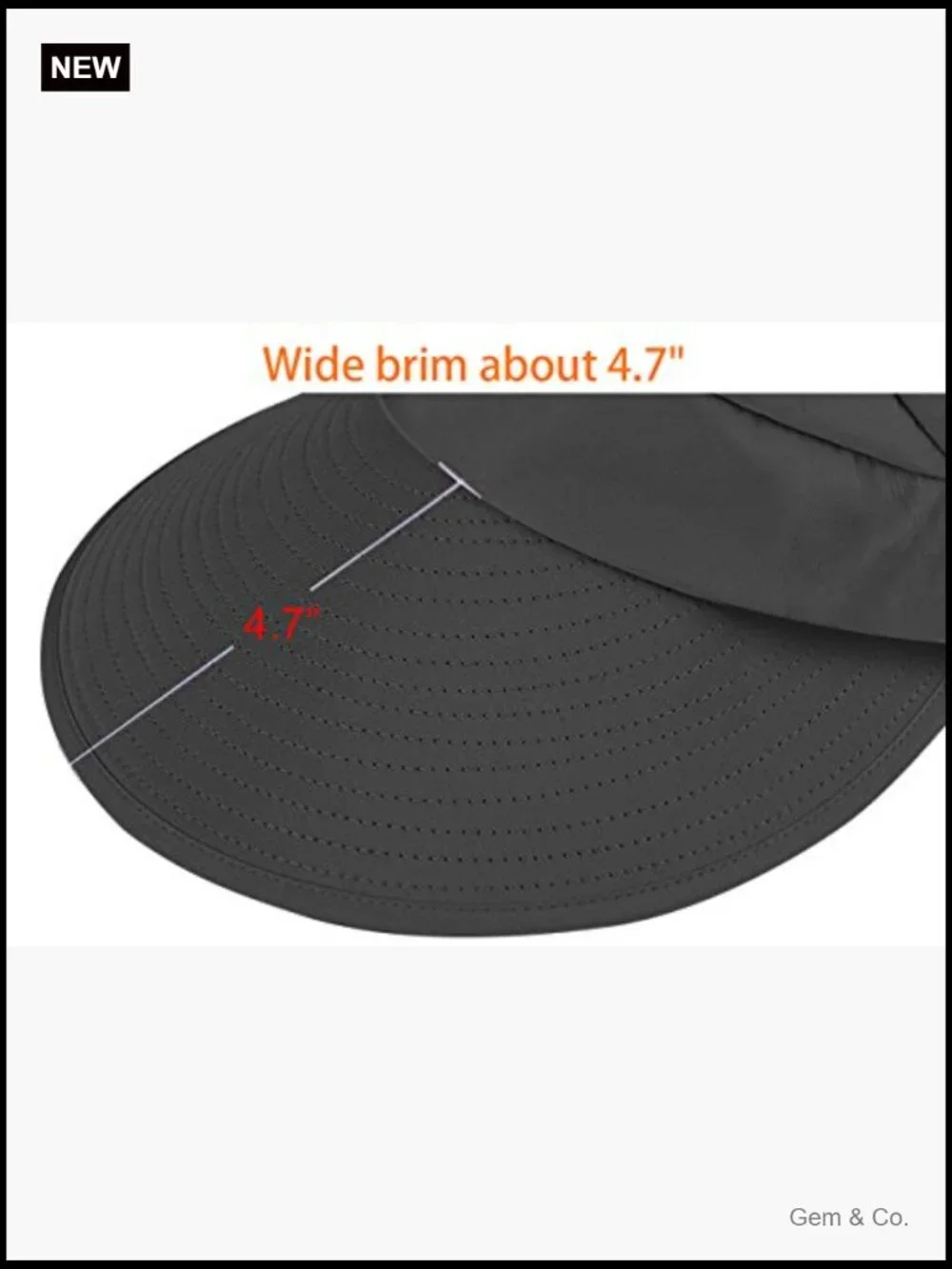 Wide Brim Sun Hat UV Protection Packable Visor Summer Beach